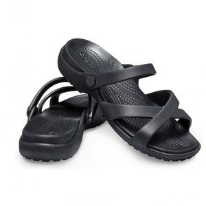 Crocs Meleen Cross-Band Sandal black size 8